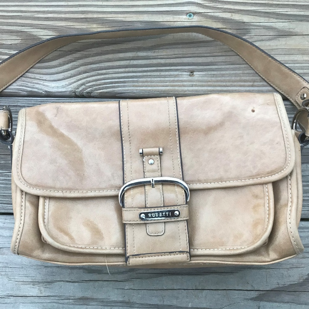 Rosetti Women Hand Bag Tan Vinyl Ladies Shoulder B